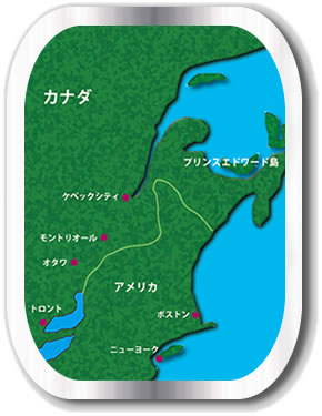 プリンスエドワード島の地図